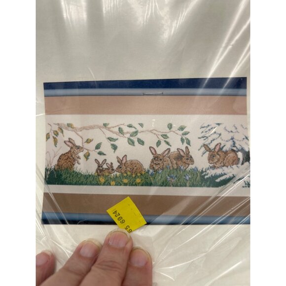Artcetera Studio M Cross-Stitch Kit Bunnies #11282 Four Seasons Rabbits Design - Picture 2 of 4